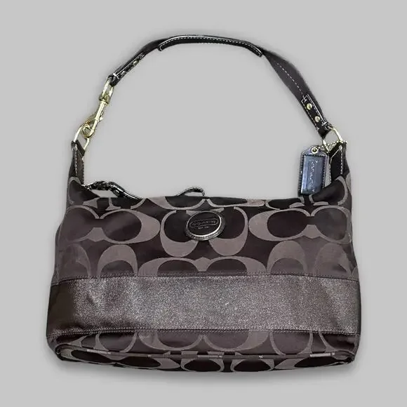 バッグ archive COACH Signature Shoulder Bag NWT Coach Zip Top Shoulder Bag In Signature Canvas | eBay